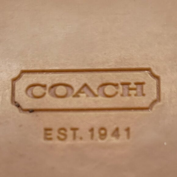 Coach Concetta Tan Bow Suede Leather Ballet Flats - Size 8.5 - Picture 8 of 8